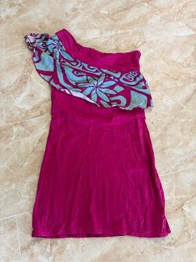 Wahine Toa one shoulder mini dress Hawaii spring summer vacation